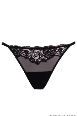 Ambra Lingerie - Douce Dentelle String Tanga - Schwarz