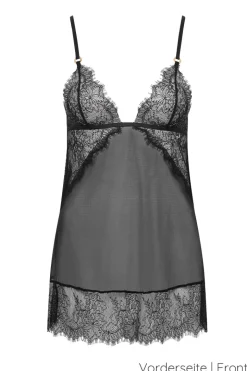 Bluebella - Peony Negligé und String Set - Schwarz
