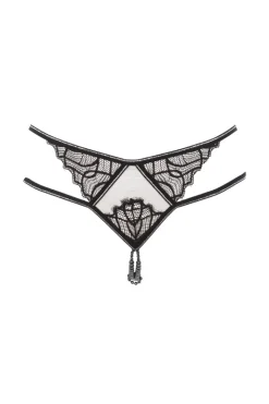 Bracli - Manhattan Panty Perlenstring - Schwarz