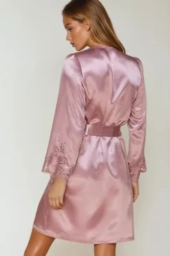 Coemi - Eline Satin Kimono - Dusty Pink