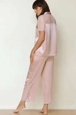 Coemi - Federica Satin Pyjama - Puder