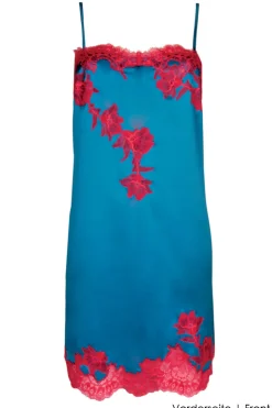 Cotton Club Seide - Negligee - Valida - Blau Rot