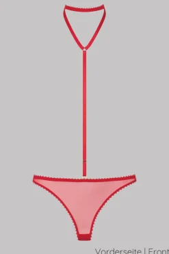 Maison Close - Accroche Coeur Harness String - Rot