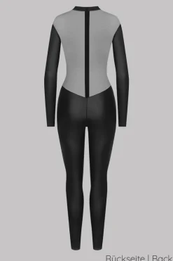 Maison Close - Chambre Noire Catsuit Ouvert - Wetlook Schwarz