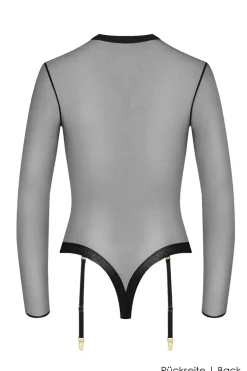Maison Close - Corps a Corps Langarm Stringbody - Schwarz