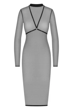 Maison Close - Corps a Corps Midi Dress mit Harness - Schwarz