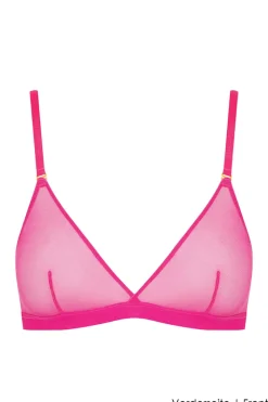 Maison Close - Corps a Corps Neon Triangel BH - Pink/Gold