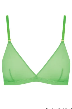 Maison Close - Corps a Corps Neon Triangel BH - Grün/Gold