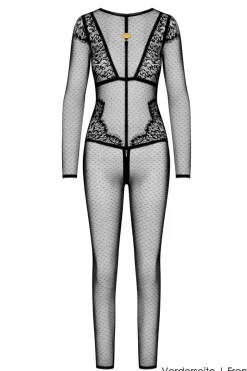 Maison Close - Inspiration Divine Catsuit Ouvert - Schwarz