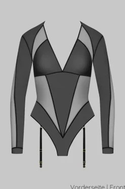 Maison Close - L Amoureuse Stringbody - Schwarz