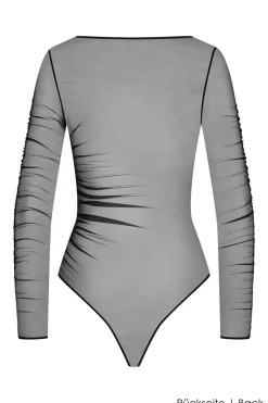 Maison Close - Nuit Fauve Langarm Stringbody - Schwarz