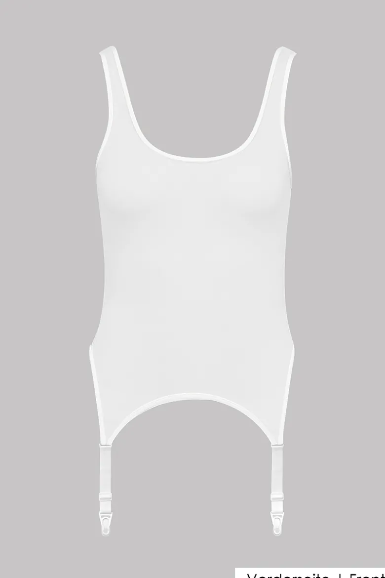 Maison Close - Pure Tentation Sheer Torselette - Weiss