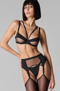 Maison Close - Pure Tentation Strumpfhalter - Schwarz