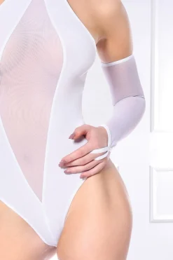Patrice Catanzaro - Mesh Armstulpen Set - Weiss