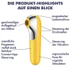 Satisfyer - Dual Love Druckwellenvibrator - Gelb