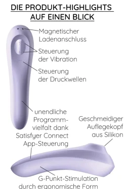 Satisfyer - Dual Pleasure Druckwellenvibrator - Lavendel