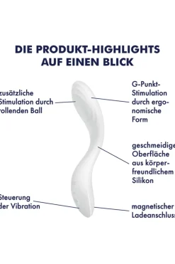 Satisfyer - Rrrolling Pleasure G-Punkt Vibrator - Weiss