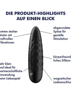 Satisfyer - Ultra Power Bullet 5 Minivibrator - Schwarz